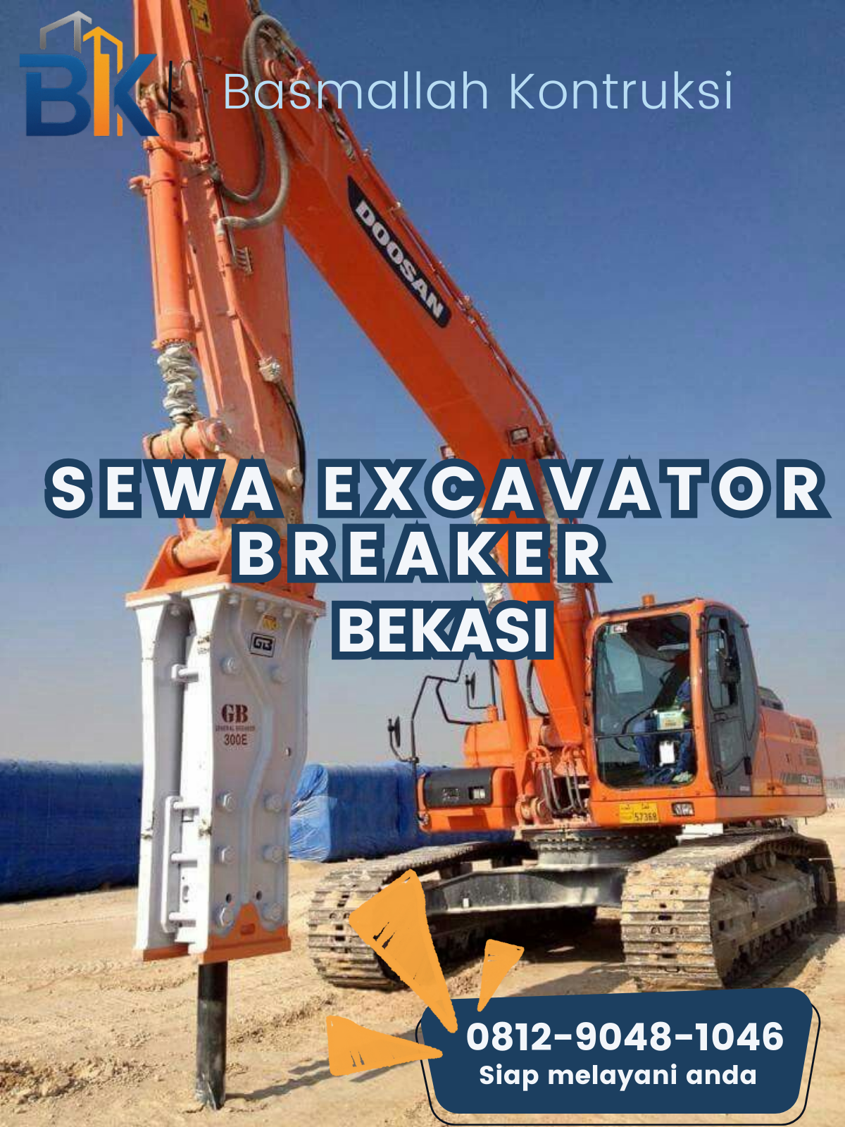 Sewa Excavator Breaker Bekasi