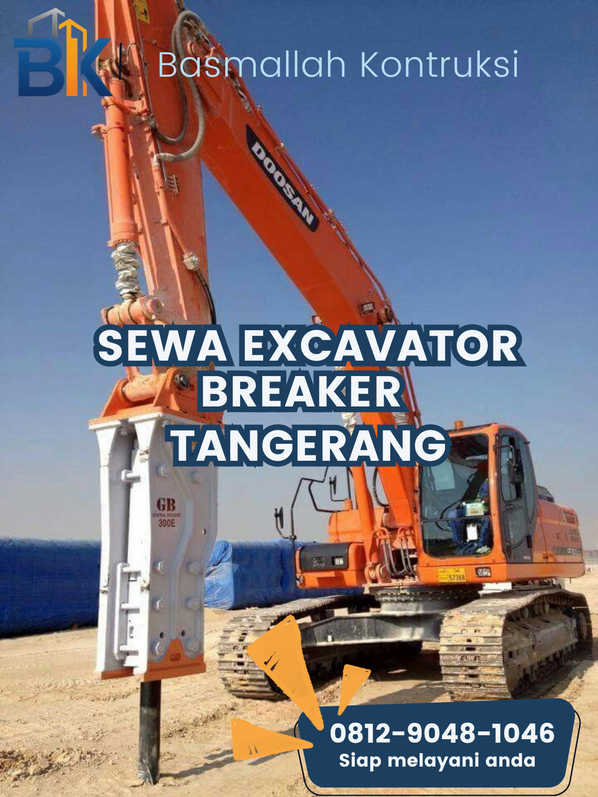Sewa Excavator Breaker Tangerang