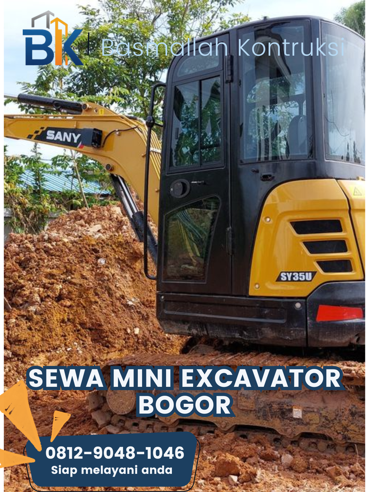 Sewa Mini Excavator Bogor