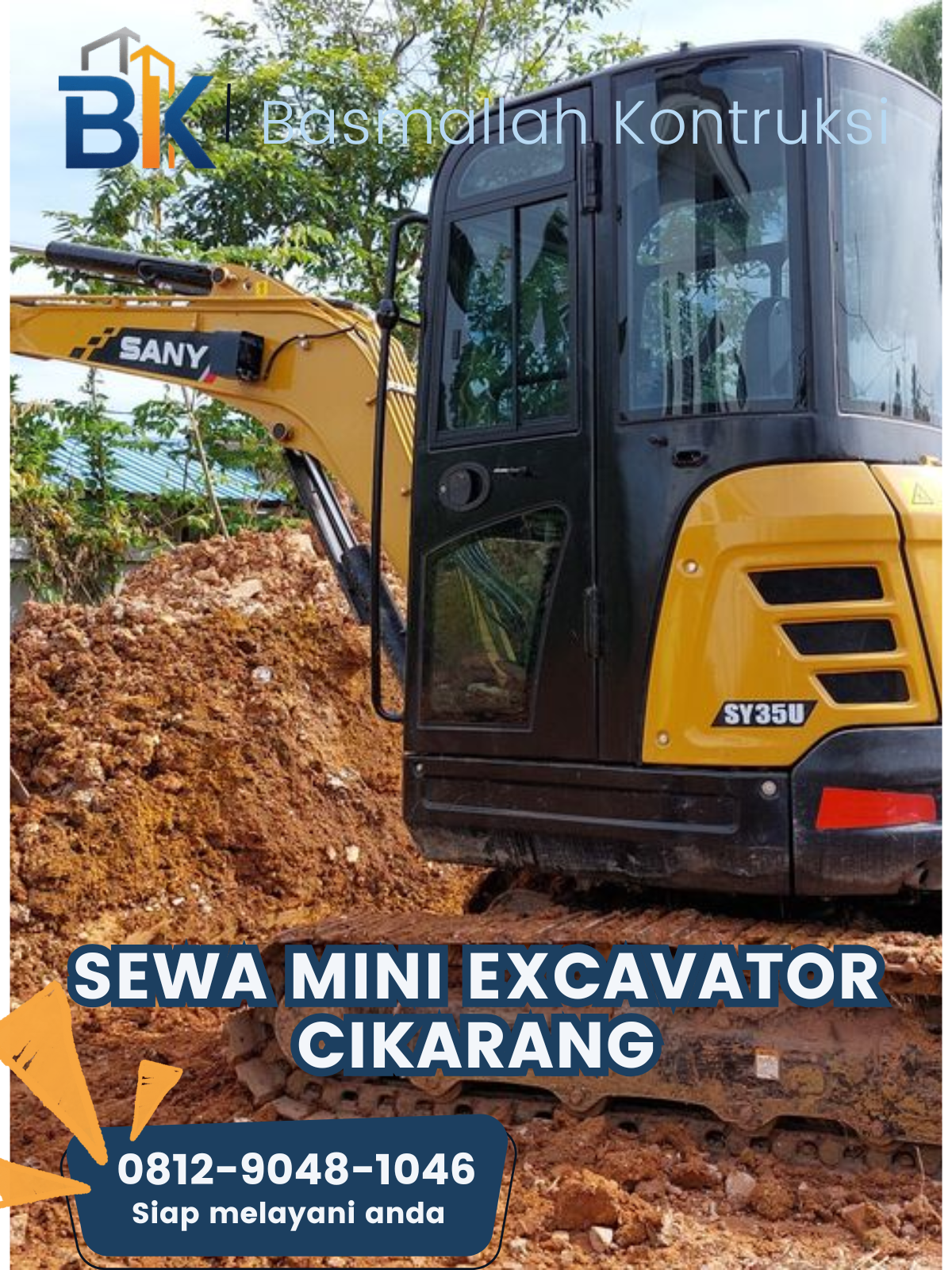 Sewa Mini Excavator Cikarang