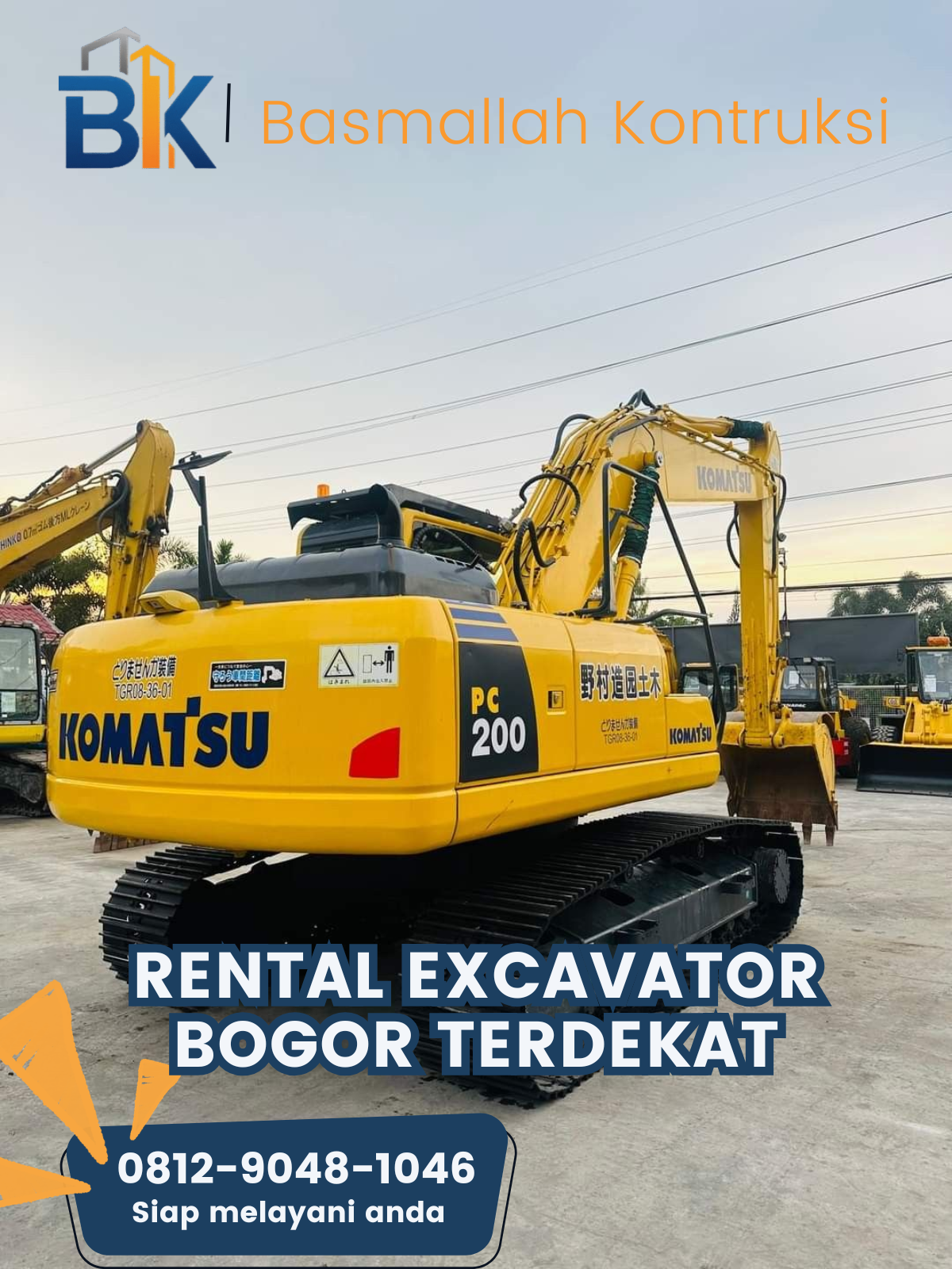 Rental Excavator Bogor Terdekat