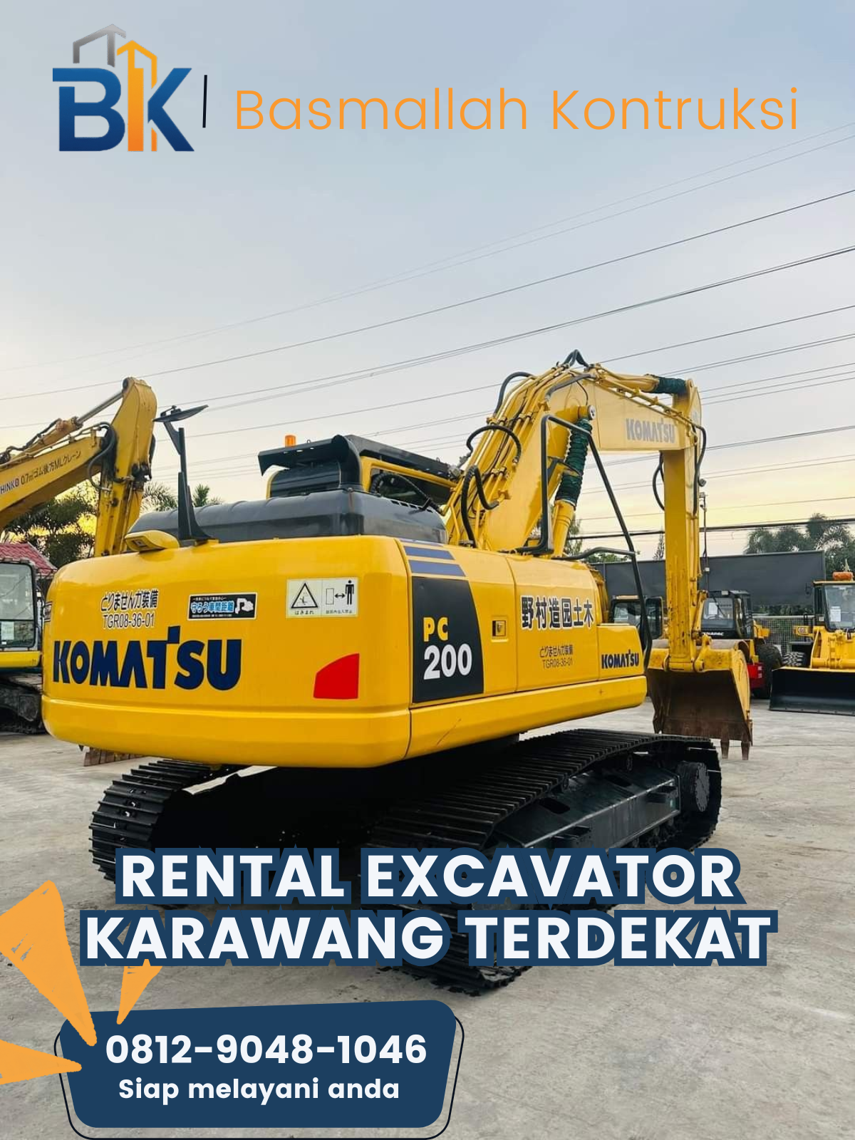 Rental Excavator Karawang Terdekat