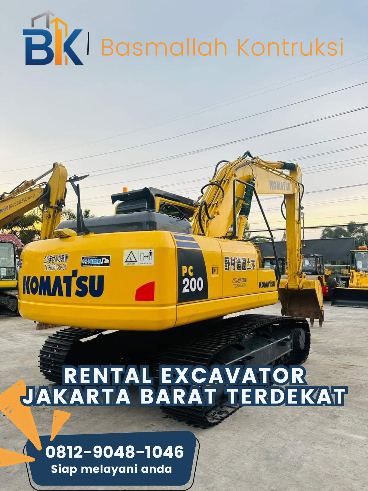 Rental Excavator Jakarta Barat